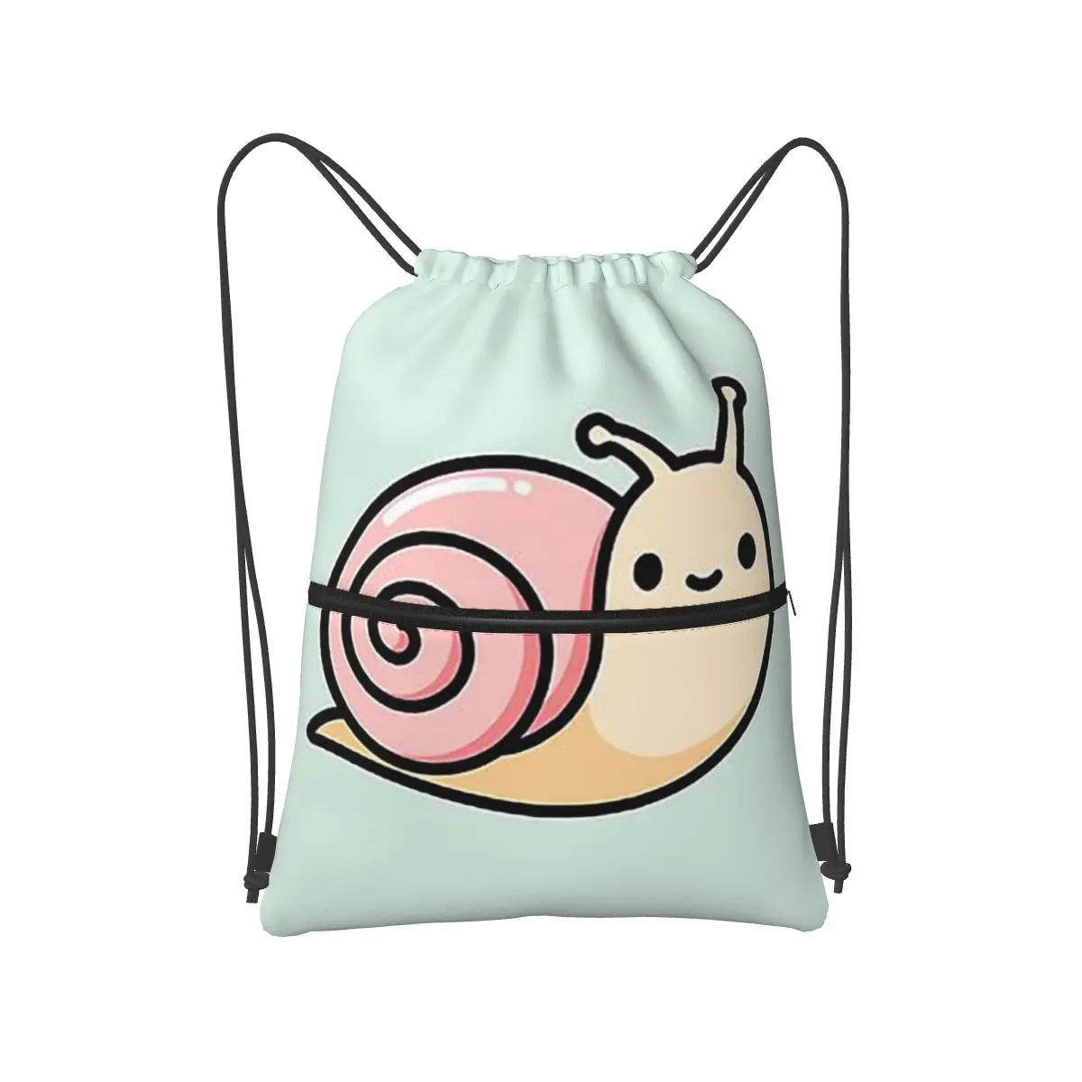 

Snail Backpacks Portable Drawstring Bags Sports Bag Book Bags for Travel Students