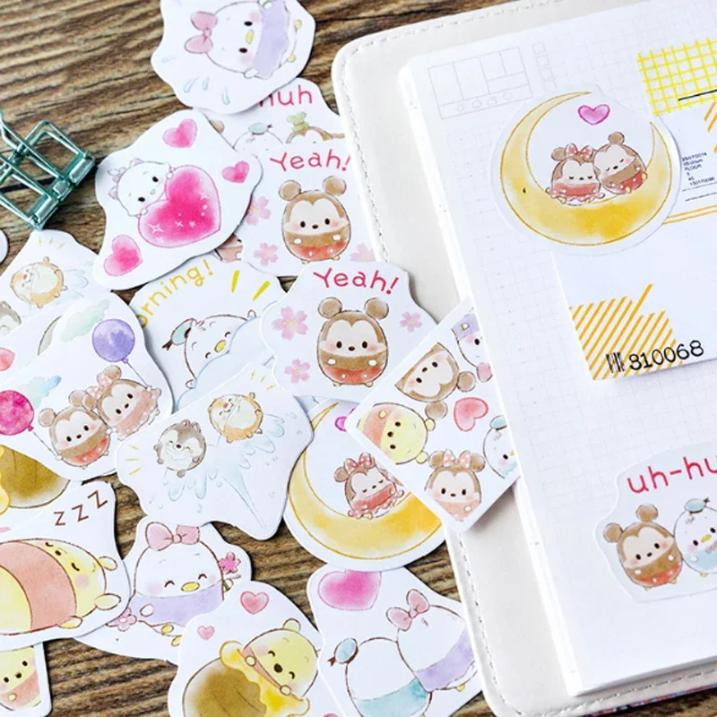 45pcs/box Kawaii Soft cute egg treasure Diary Paper Label Sealing Crafts Scrapbooking Decorative DIY Stickers