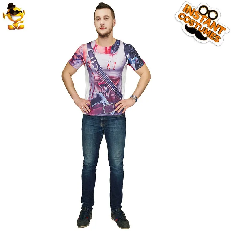 

Digital Print Pirate Costume Men's T-irt loween Par Cosplay Dance Stage Performance Clothing Traditional Chinese Ethni...