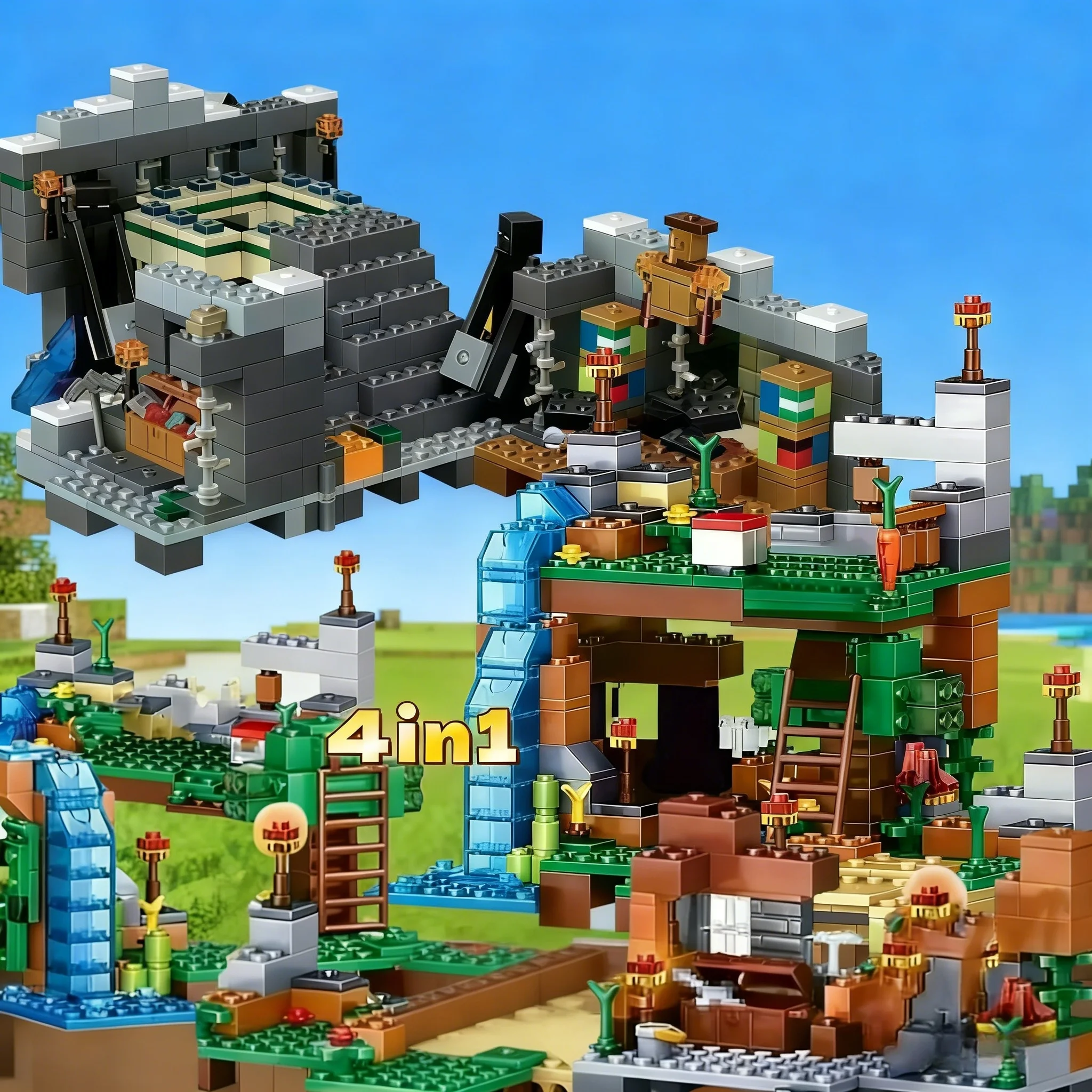 

Штабелируемые строительные блоки Doomsday Portal & Ocelot Combo | Домашний декор | Подарок на коллекционный фестиваль