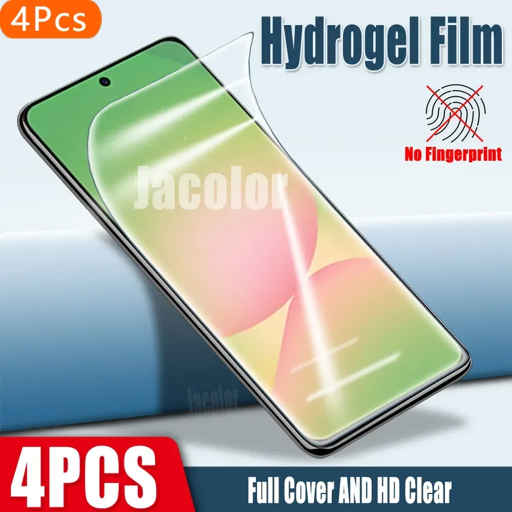 4 قطعة فيلم هيدروجيل السلامة ل Xiaomi Redmi ملاحظة 14 برو 5 جرام 13 برو + هلام الماء طبقة رقيقة واقية A 56 36 26 16 06 لينة لا الزجاج #1