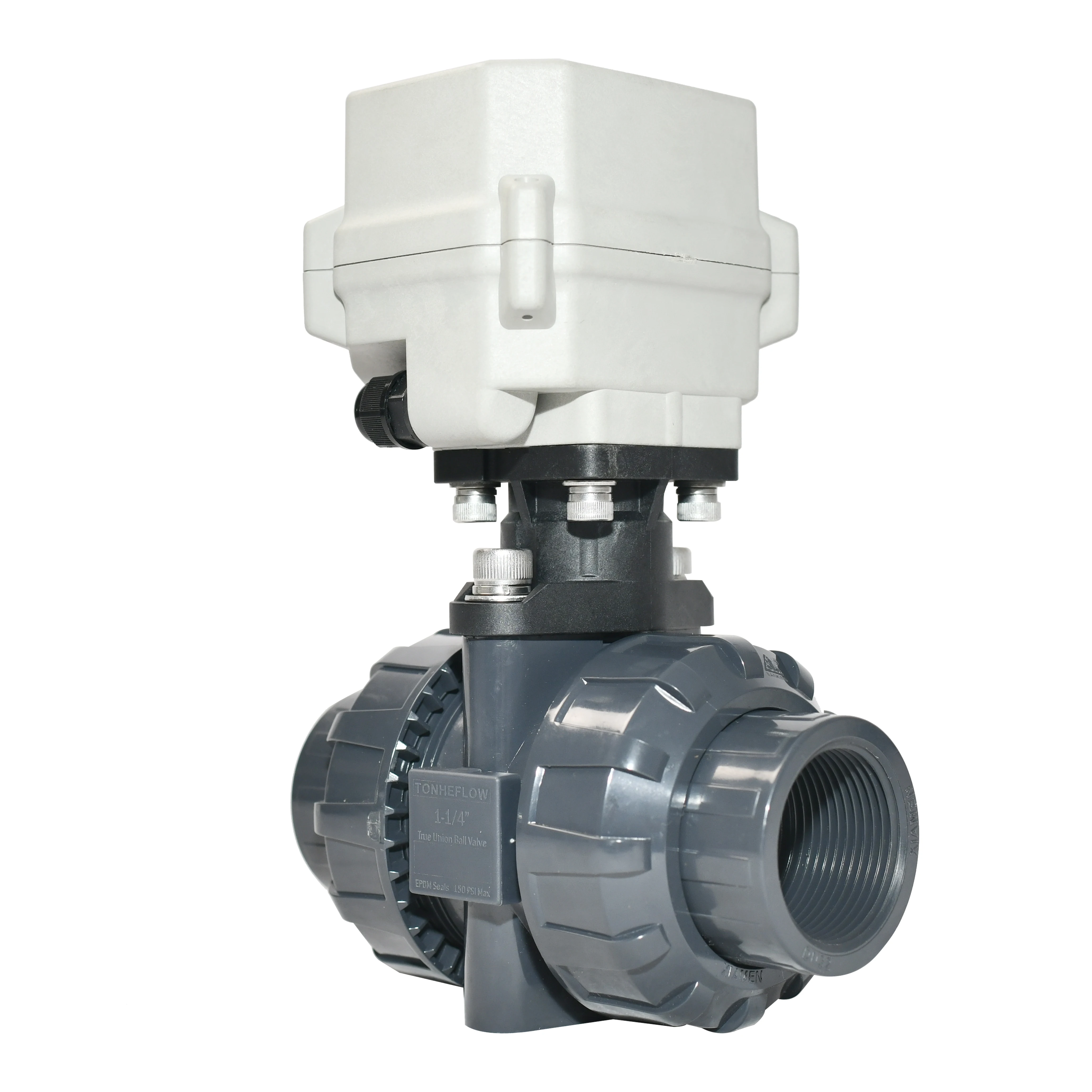 Small Mini Electric UPVC Valve CR202 DC 12V 24V N/O Normally OPEN 2-way Gas Air Motorized Two-second Quick-opening Valve