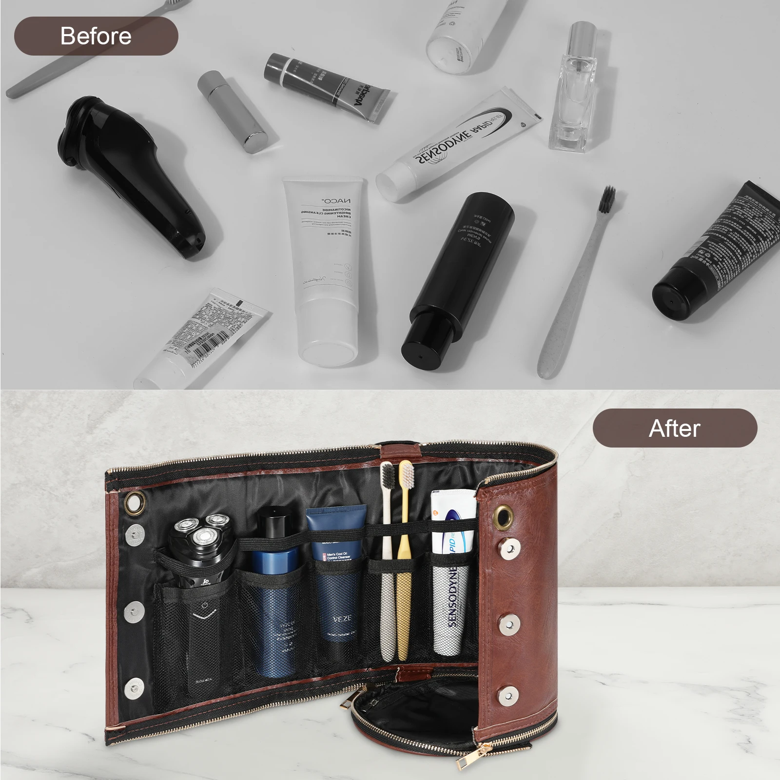 Toilettas voor heren, reistoil - Men Accessories Kit Bag recensie en prijs