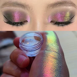 Chrome Laser Eyeshadow Chameleon Pigment Rainbow Eyeshadow Powder Light Change Holographic Colorful Eyeshadow Pigment Glitter