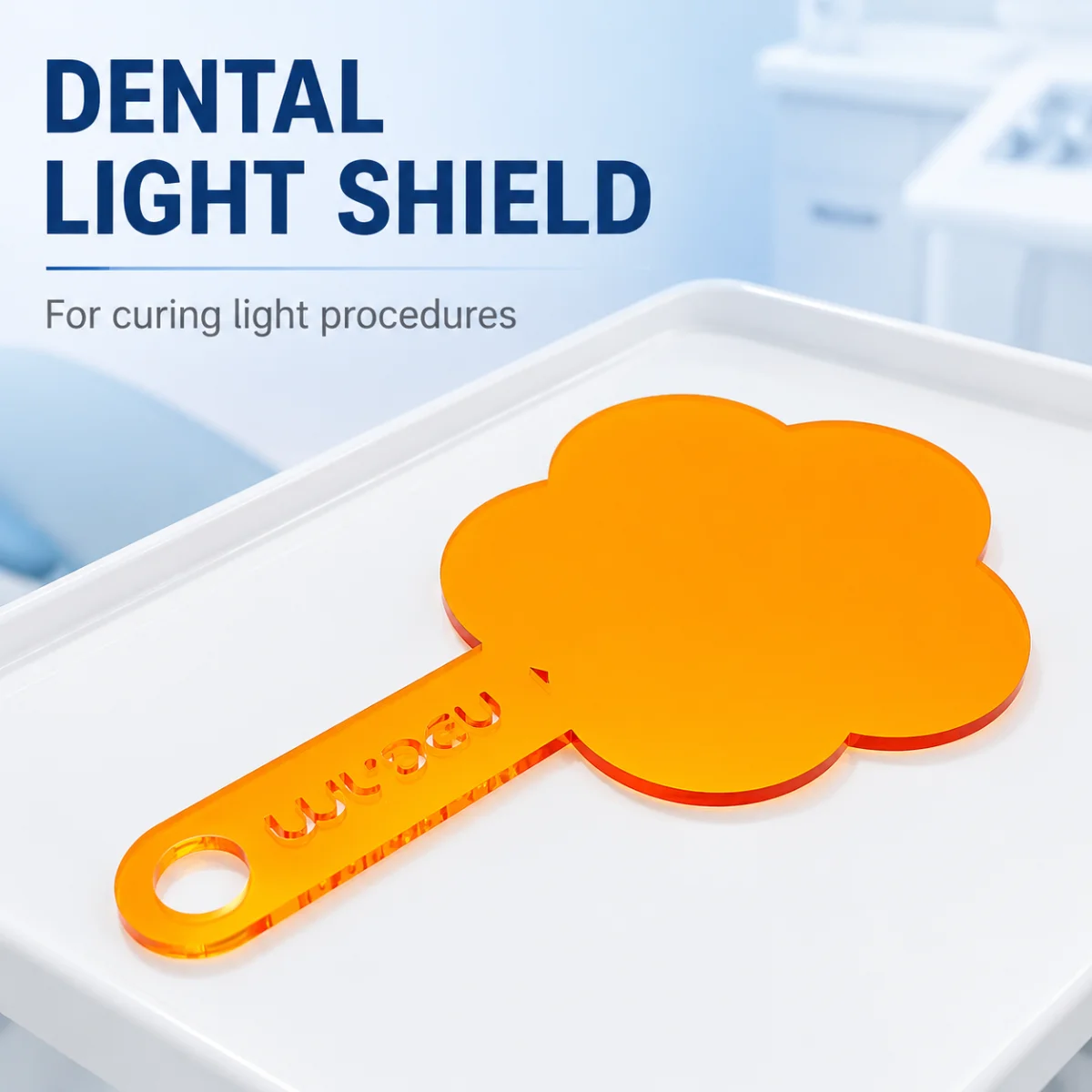 MR.DEN LightCure Dental Shield Assistant Anti-Slip Device Efficient Blue Light Blocker Protective Sheet for Dental Procedures