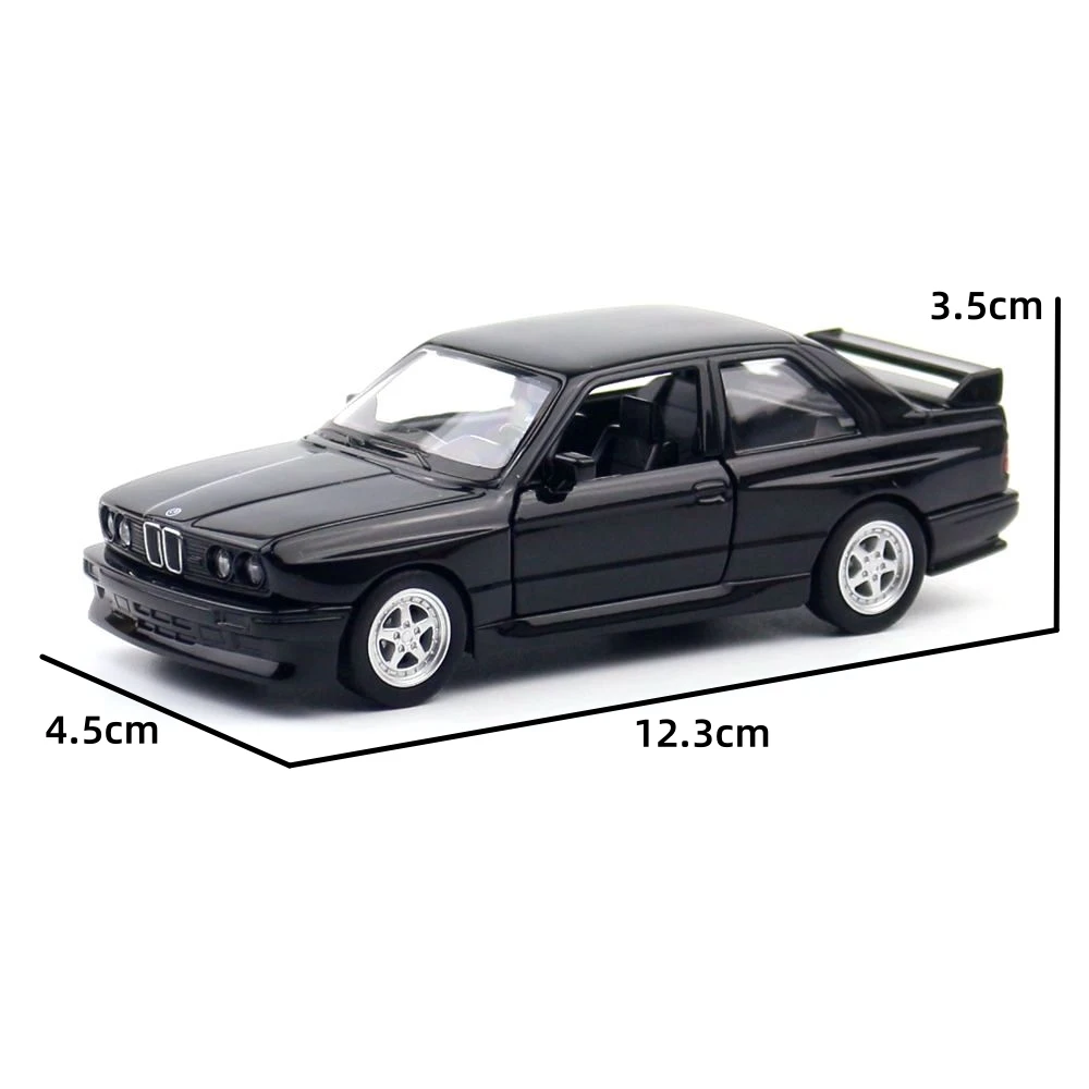 Coche de juguete BMW M3 en miniatura RMZ CiTY, ruedas libres clásicas, colección de aleación fundida, regalo para niños, niño, 1/36