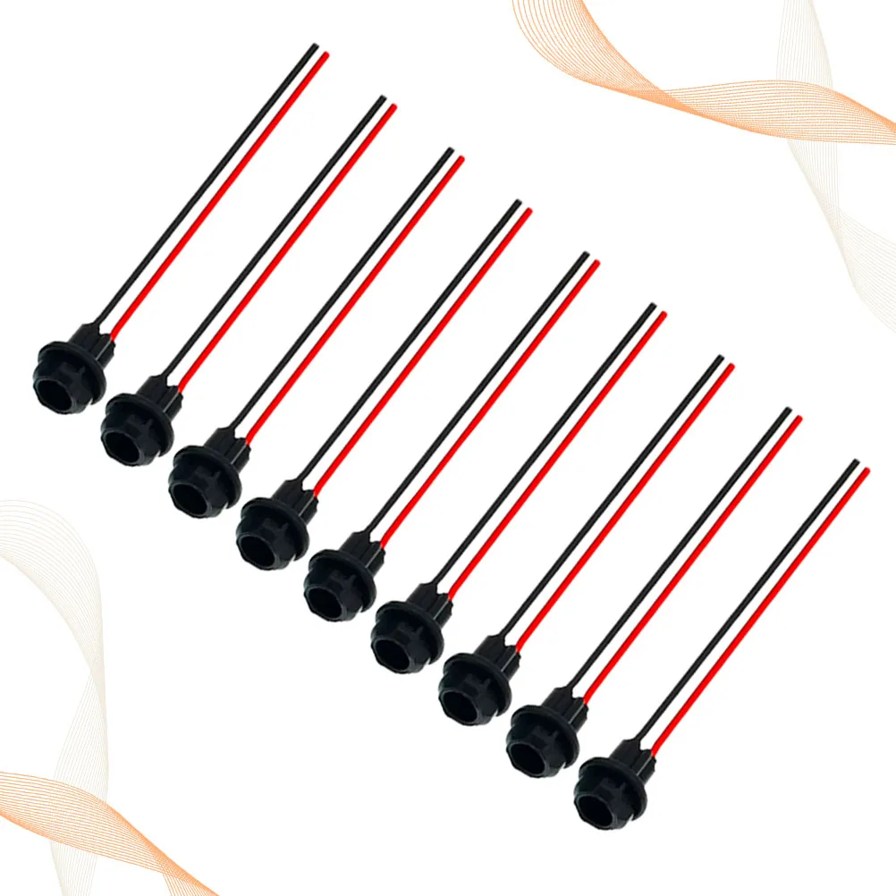 

9pcs T10 Instrument Light Bulb Socket Connector Lamp Holder Adapter Car Bike Truck Trailer Boat Caravan LED SMD Socket Base