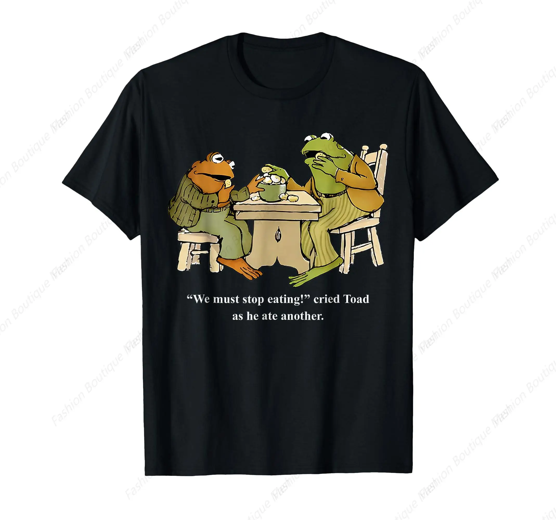 Funny We Must Tee Stop Eating Toad As He Ate Another Frog Men Toad T-Shirt Casual Short Sleeve Personalized Top