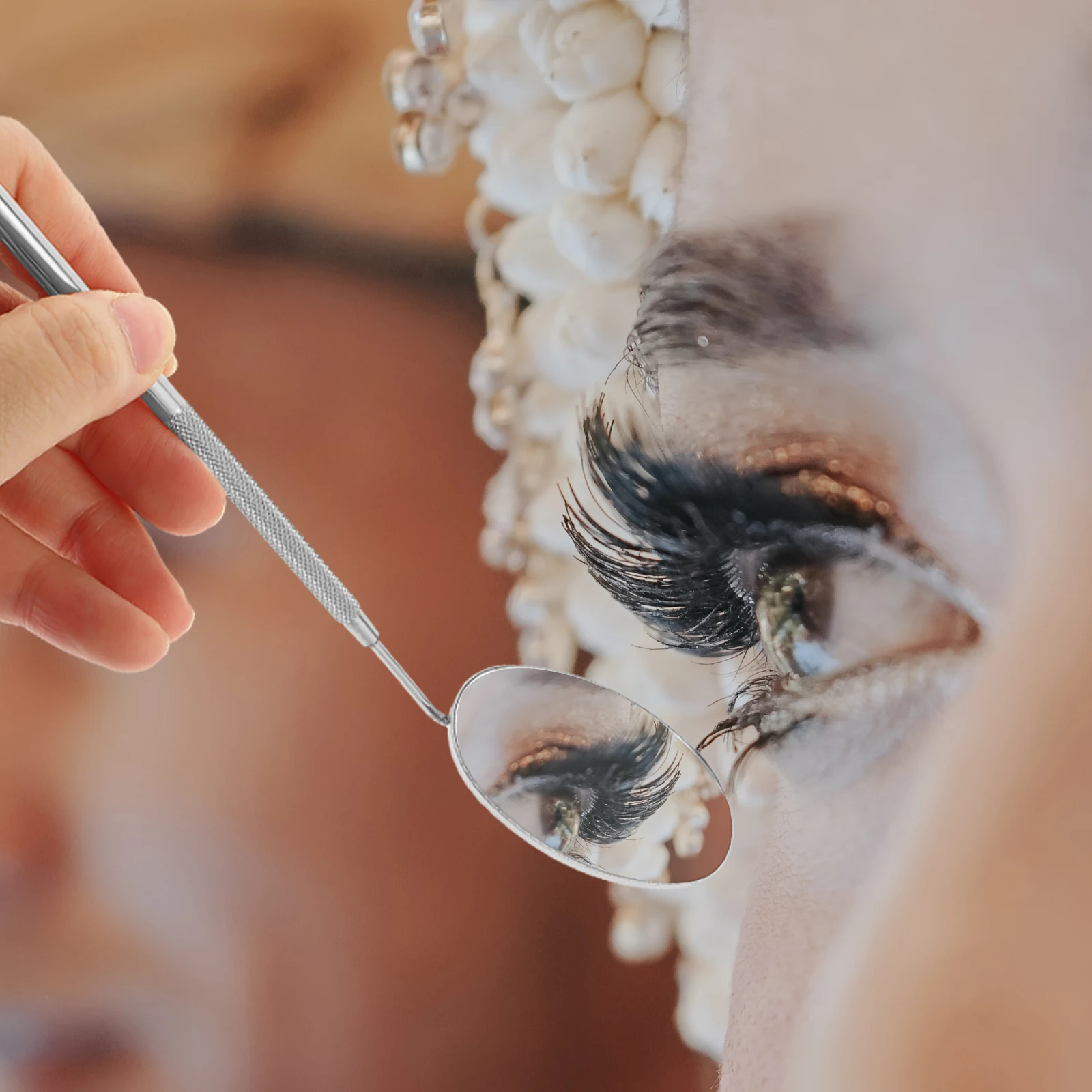 

Stainless Steel Portable Mirror for Lashes Eyelash Extensions Supplies Tools Accessories Makeup