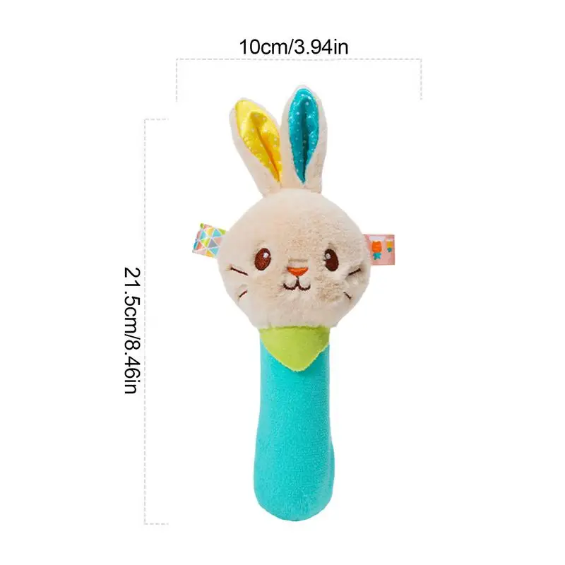 Soft Rattle ของเล่นสําหรับทารกพัฒนาการ Hand Grip ของเล่นการ์ตูนสัตว์ Rattles Sensory ของเล่นเพื่อการศึกษา Early สําหรับ 3-5 ปี