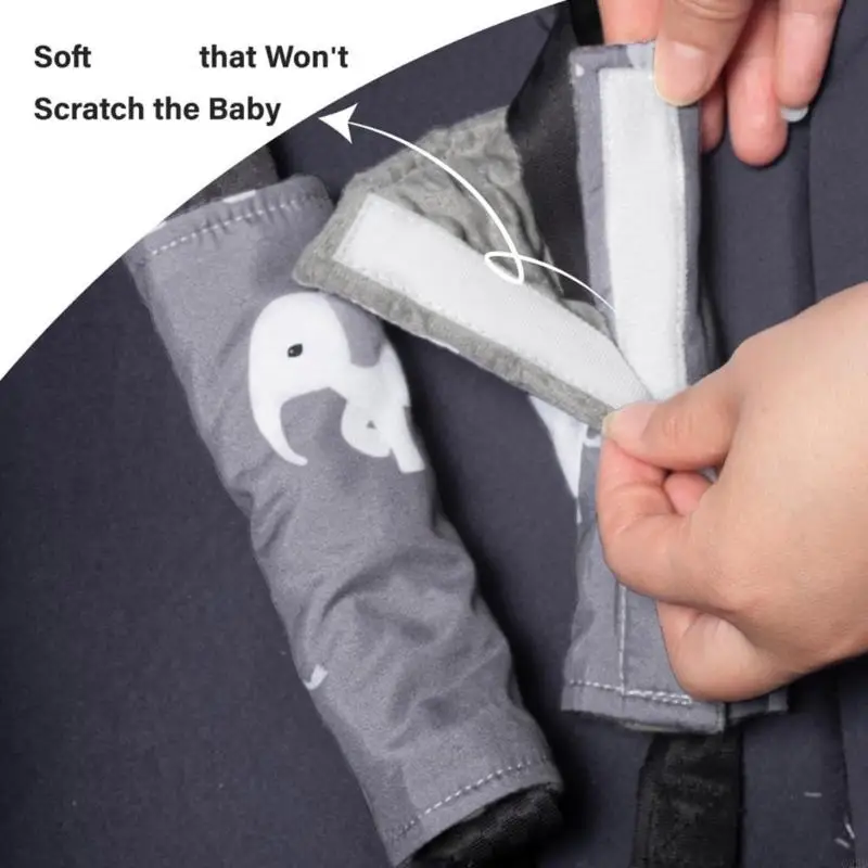 Q22D 유아용 유모차 쿠션 시트 패드(전신 지지 기계 포함) 0-12개월 아기를 위해 세척 가능하고 설치가 용이함