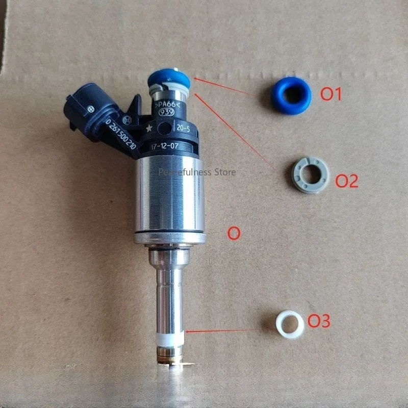 

1Automotive fuel injector rubber ring silicone O-ring high temperature resistant and waterproof rubber seal fluorine rubber ring