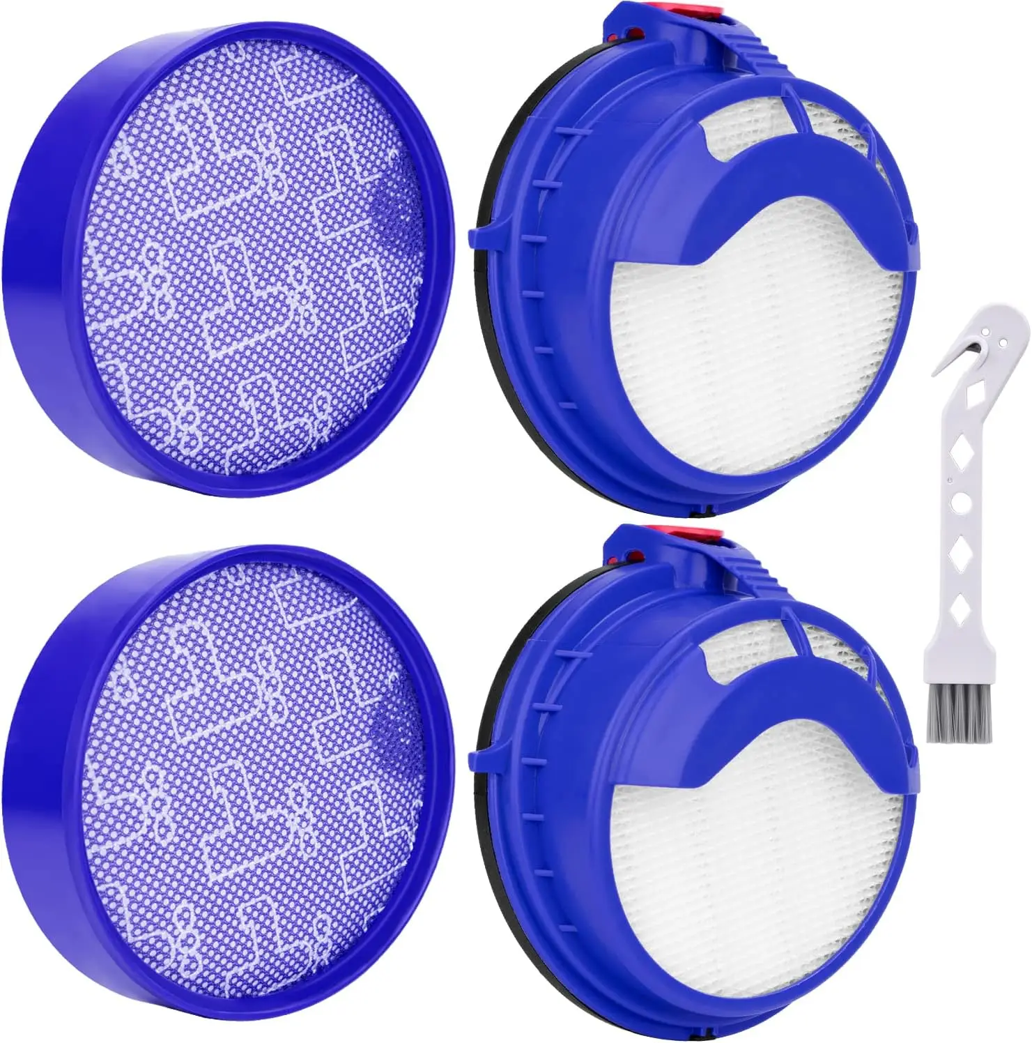 

Filter Replacement Parts for Dyson DC25 Ball Vacuum Cleaner, 2 Pre-Motor Filters & 2 Post Motor HEPA Filters, Fits All DC25 M