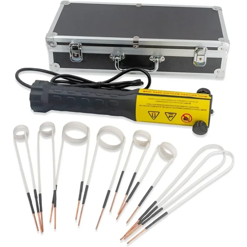 home.Solary Flameless Heat Induction Tool, 1000W 110V Magnetic Induction Heater Kit with 8 Coils