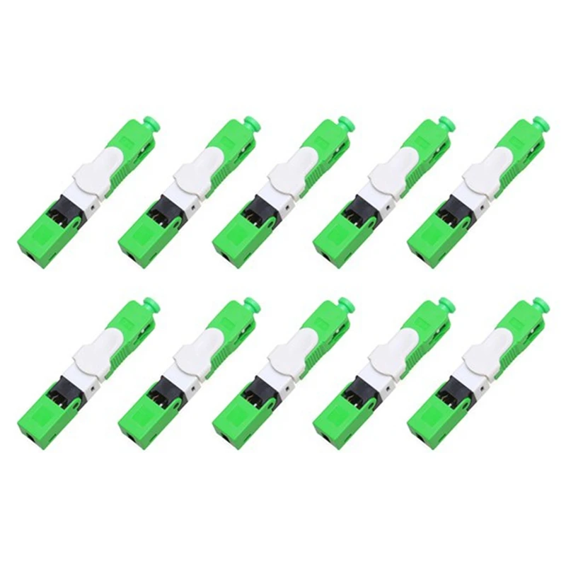 10Pcs FTTH ESC250D SC/APC/UPC Single-Mode FTTH SM Optic Fast Connector Optic Fast Connector