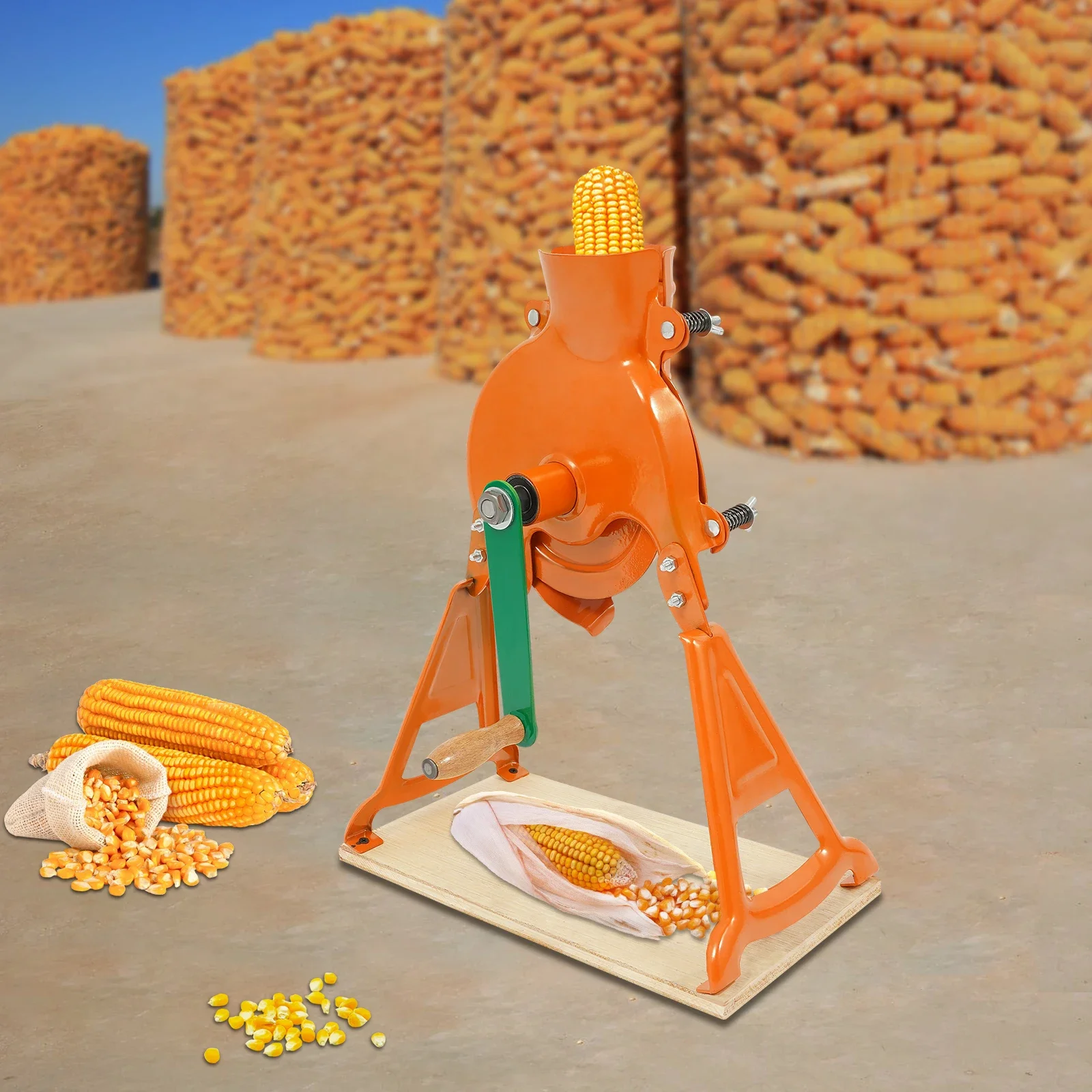 Hand Corn Thresher Time-saving 2-in-1 Corn Thresher 5-10s Thresh 1 Corn Corn Cob Sheller for Farm ﻿ ﻿ ﻿ ﻿