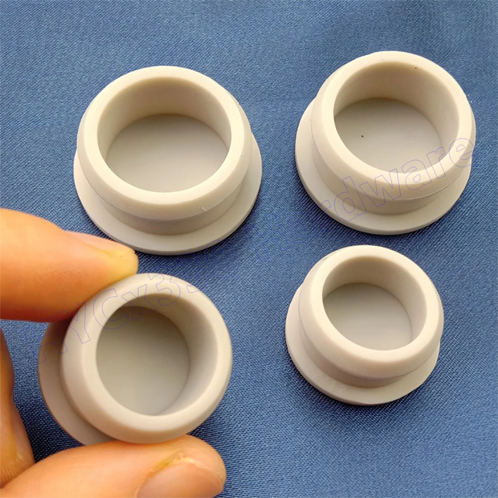 Grey Snap-on Hole Plug Silicone Rubber Blanking End Caps Seal Stopper,Solid 2.5 3 3.5 4mm,Hollow 4.5mm to 30mm