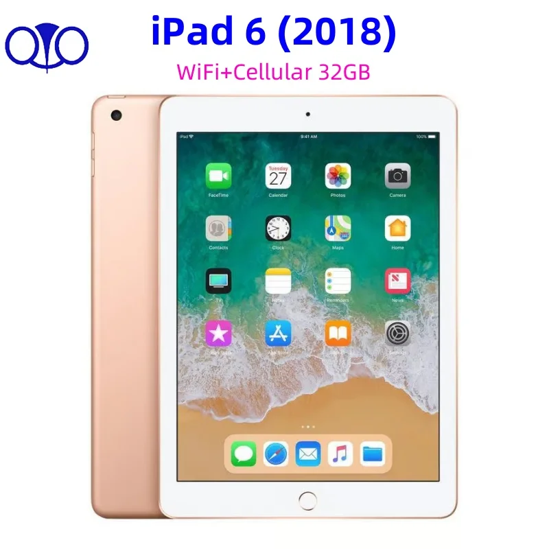 Original entsperrtes Apple iPad 9,7'' 2018 iPad 6. Generation WLAN + Mobilfunk 96 % neues 32 GB 9,7'' IPS LCD iPad Tablet