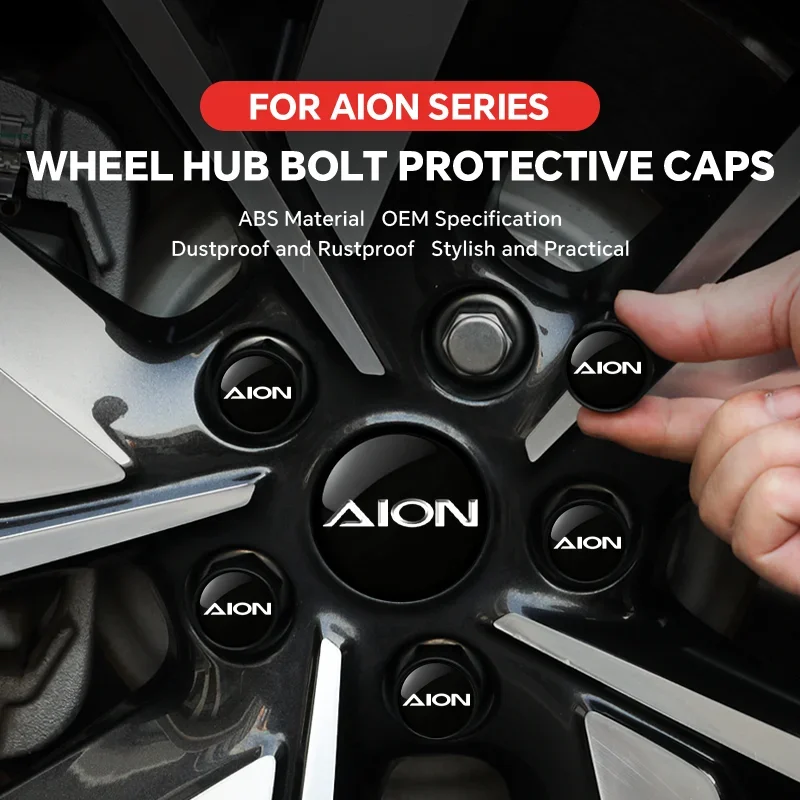 20PCS Car Wheel Caps Bolts For GAC AION V AION UT AION Y Plus Tire Nut Caps Car Wheel Lug Nut Car Tire Screw Cap Caps For Wheel