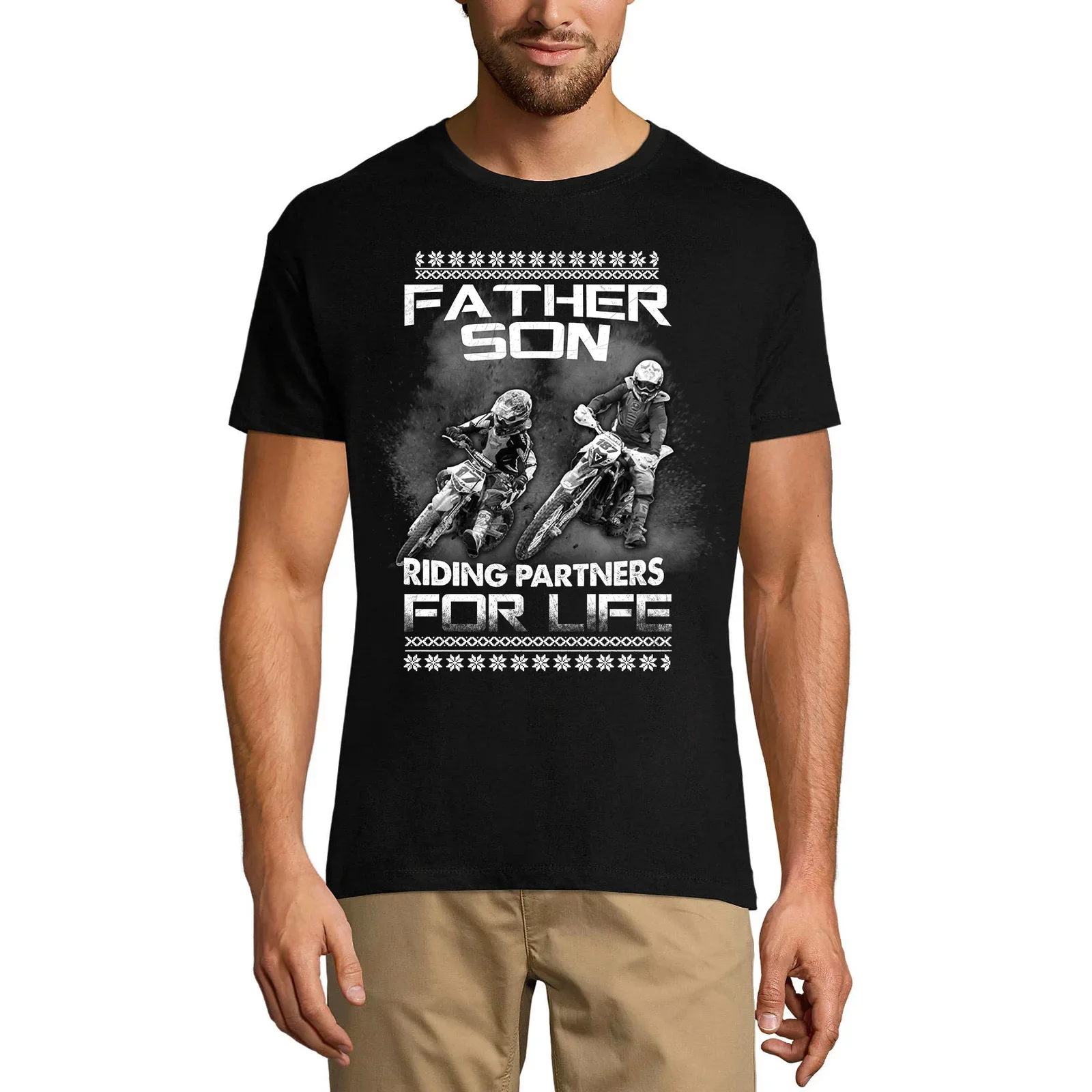 Riding Partners for Life - Father Son Biker Motorcyclist T-Shirt 100% Cotton O-Neck Short Sleeve Casual Mens T-shirt Size S-3XL
