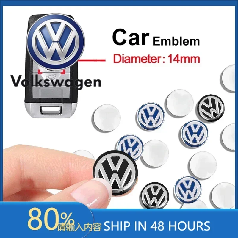 

Новинка 2026 года: Наклейки-эмблемы из алюминия (10 шт.) для автомобильных ключей Volkswagen (VW) GTI, Polo, Golf
