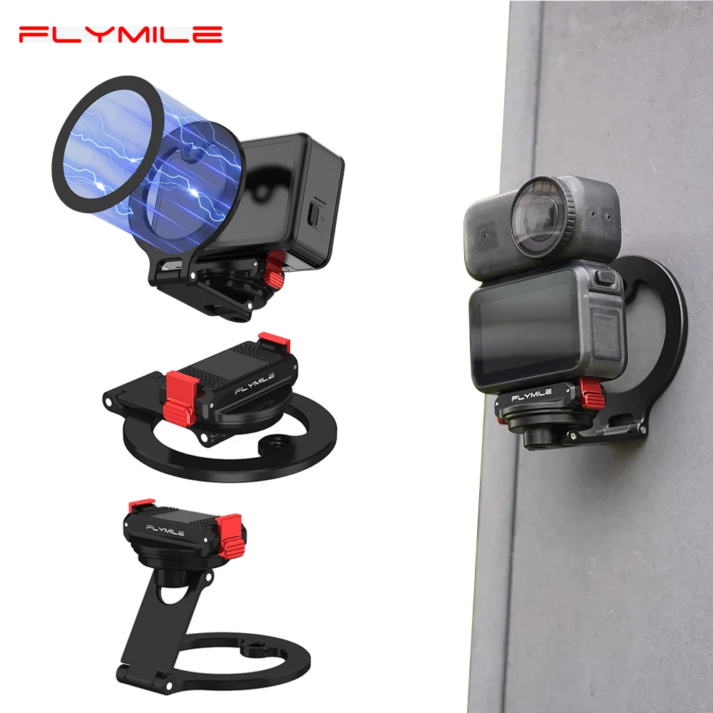 

Magnetic Adapter for DJI Action 6/Nano Accessories Compatible Magsafe Phone Mount Magnet Desktop Mount Vlog filming