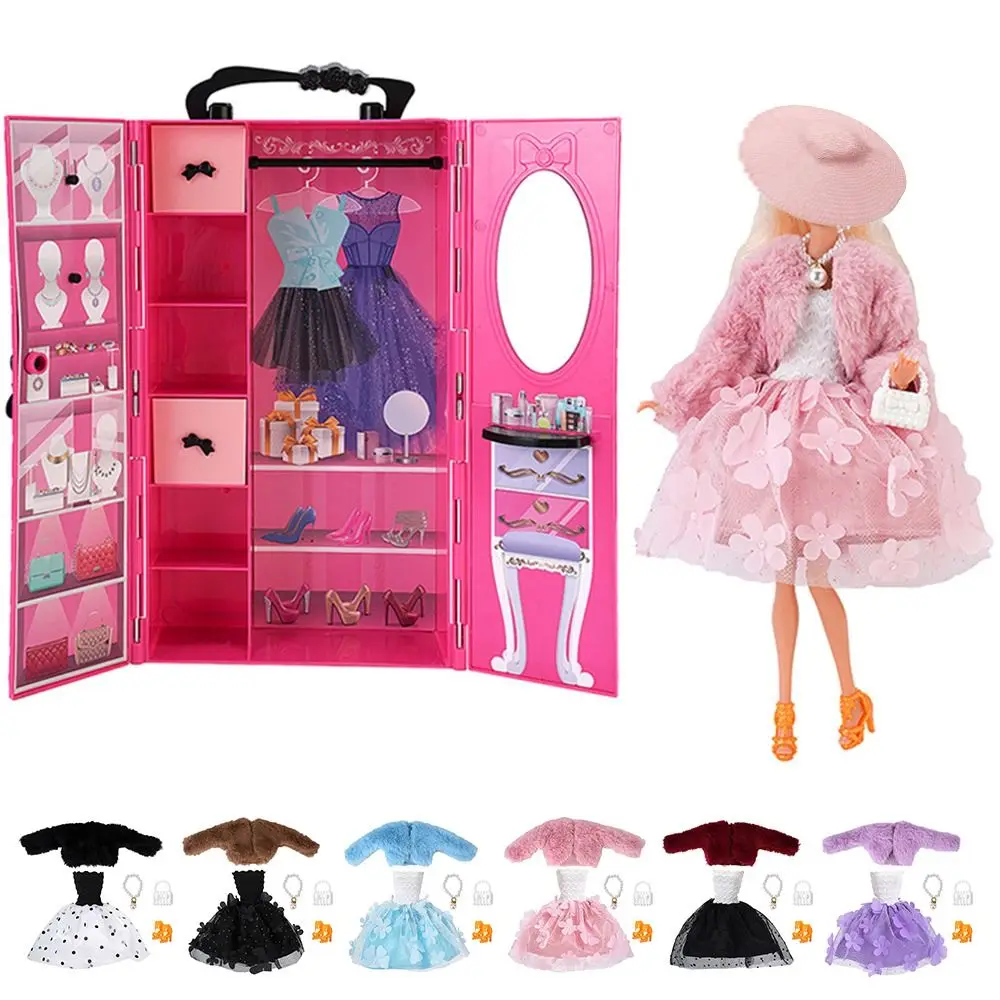 ชุดเสื้อผ้าตุ๊กตาขนาด 1/6 /30 ซม./11 นิ้ว หลากสี ชุดเสื้อคลุมตุ๊กตา ชุดเดรสผ้าโปร่งลายดอกไม้ ชุดคอสเพลย์ เสื้อคลุมมินิ ของขวัญ