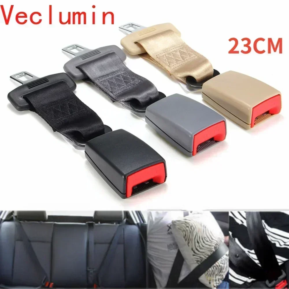 23cm/9\'\' Universal Car Seat Polyester Seatbelt Safety Belt Extender Extension Child Safety Seat Multi-color 2.1cm Buckle