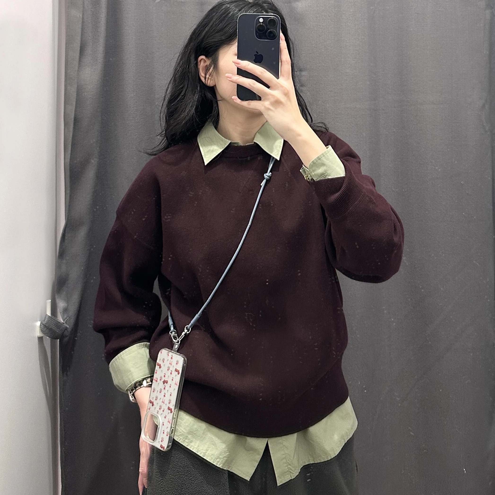 

North Wild U Home Autumn Women's Soft Cozy Long Sve round Ne Knitted Sweater Loose Fit Comfortable Top BY69429