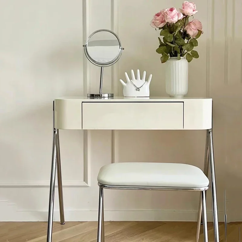 

Small Simple Dressing Table Designer Nordic Drawer Vanity Dressing Table Modern Mirror Tocador Maquillaje Bedroom Furniture