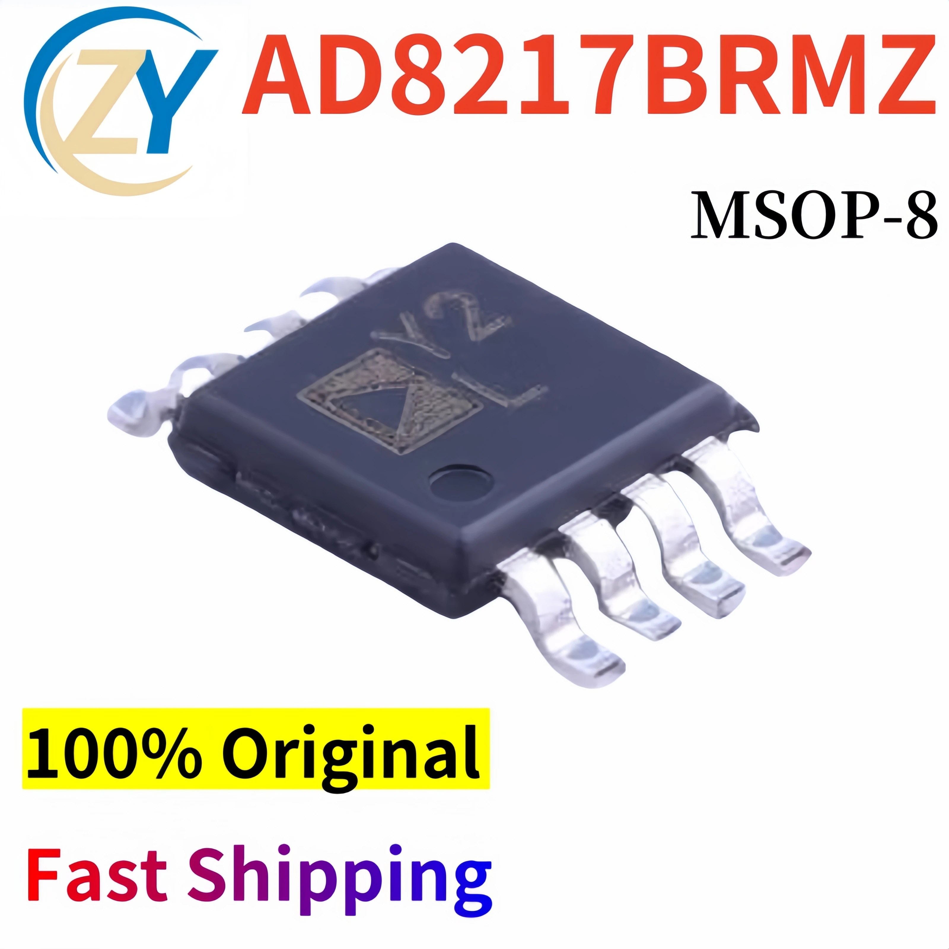 (2 buah) Amplifier AD8217BRMZ-R7 MSOP-8 500kHz AD8217 4.5V ke 80V 100% asli & tersedia