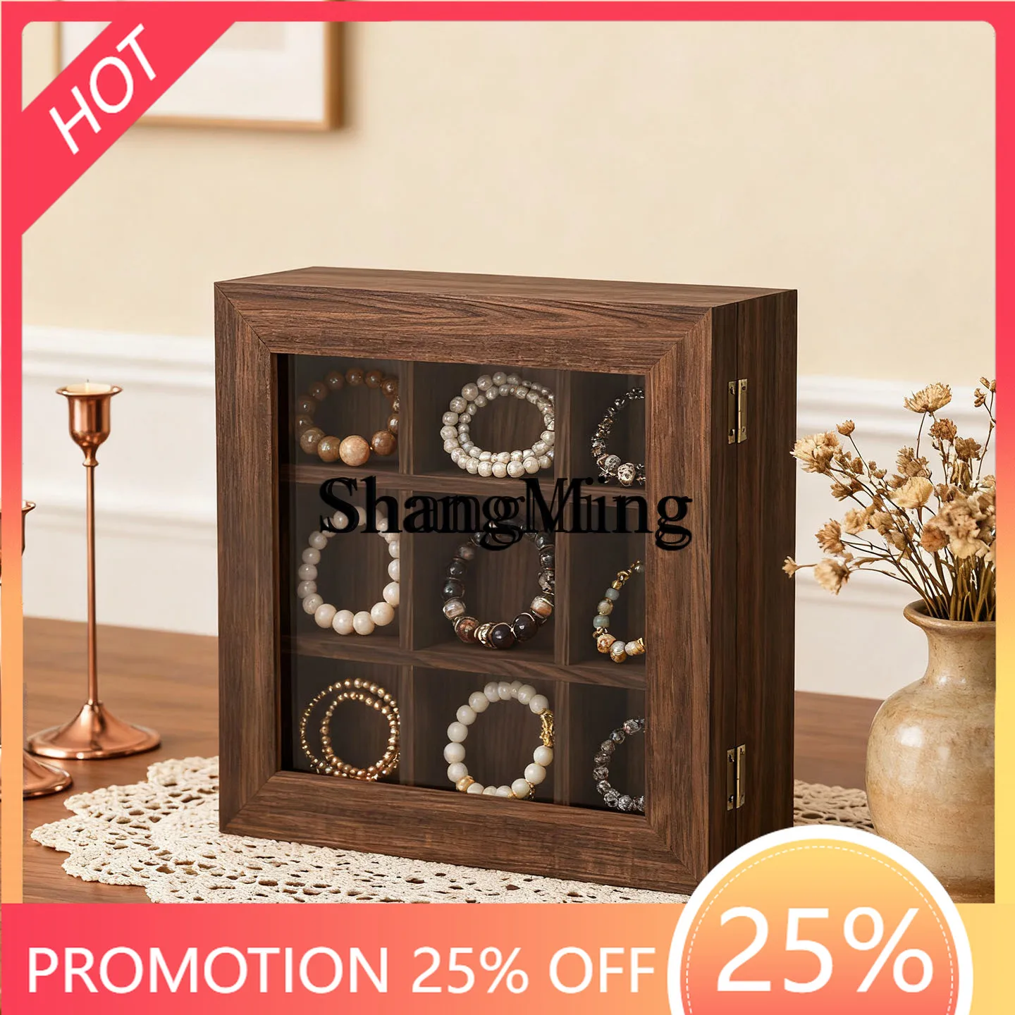 

FG good-looking Home Wenwan Bracelet Storage Box Dust-proof Jewelry Light Luxury Jewelry Accessories Box