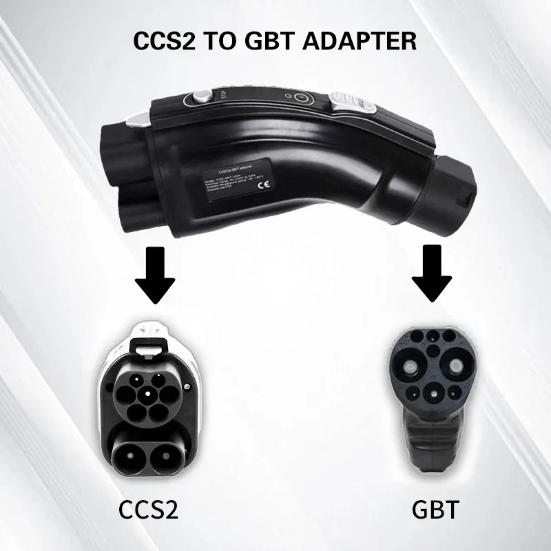 Electric Vehicle Charger Connector Ccs2 To Gb/T Fast Charger Adapter Dc 250A Ccs2 To Gbt Adapter For Chinese Ev Car