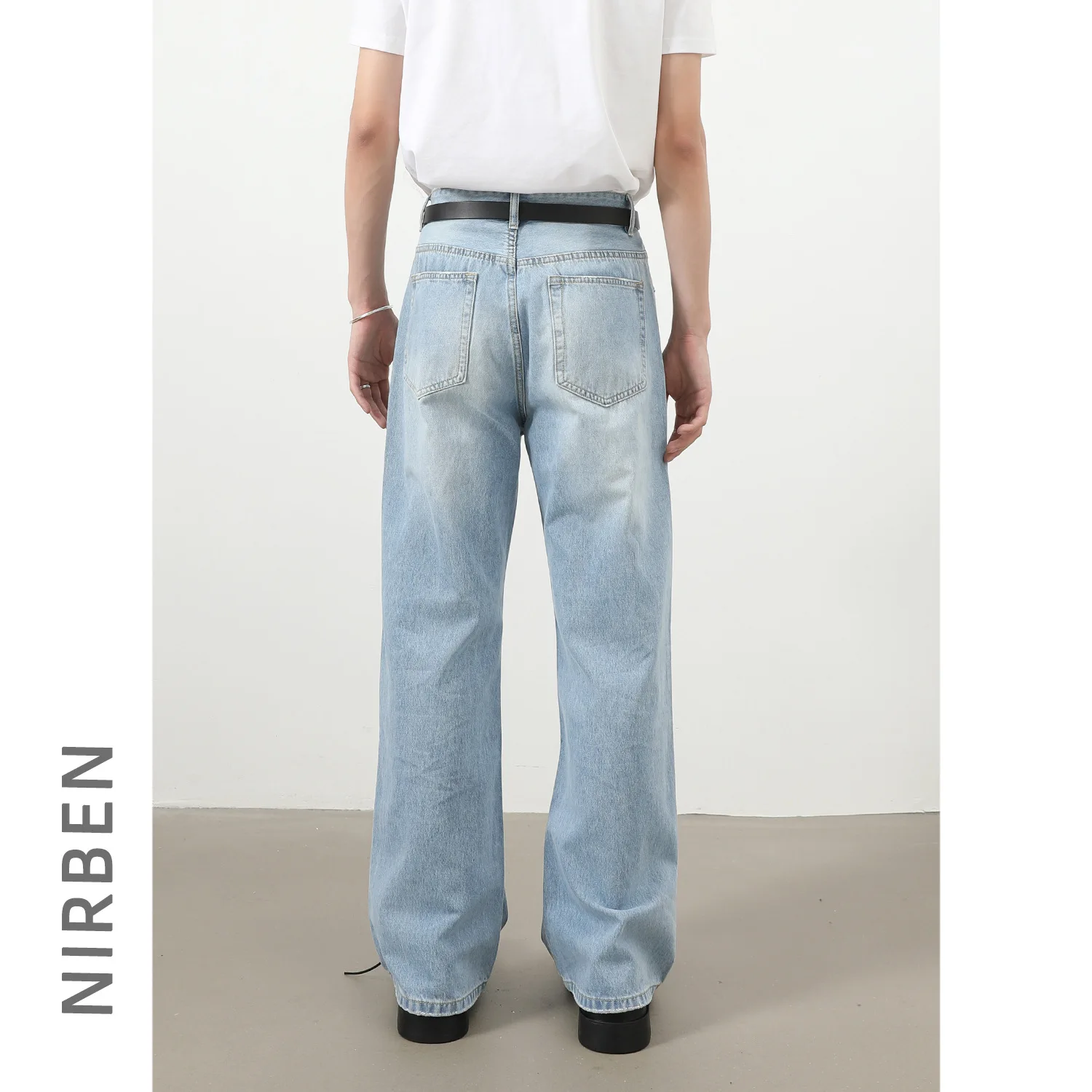 Denim Street Classic Washed Jeans Men's New Korean Version Simple Versatile Straight Pants