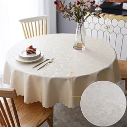 Waterproof anti scald anti oil and wash free circular dining table cloth for home use hotels, restaurants and restaurants jack