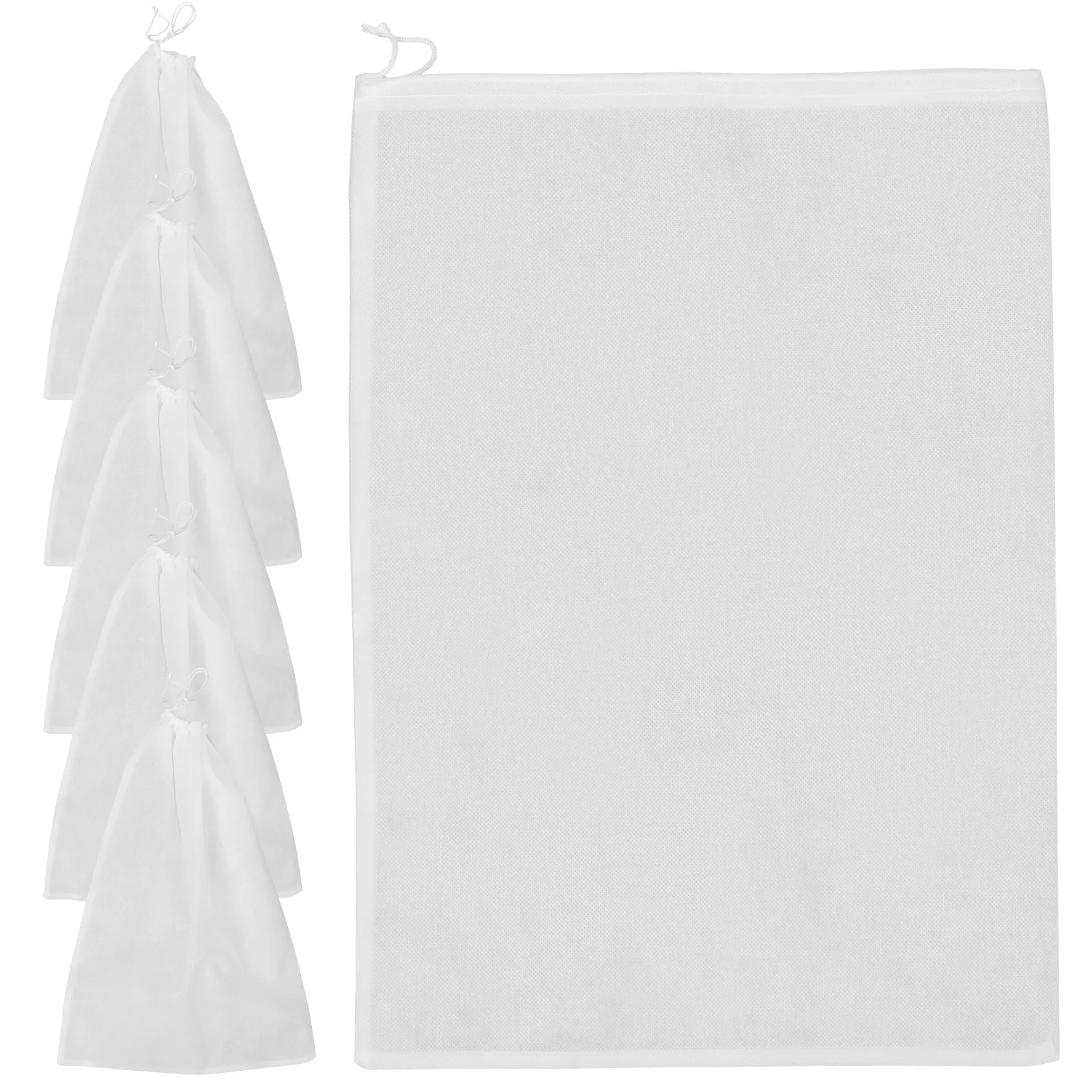 6 個ロングブーツダストバッグ軽量丈夫な巾着靴ポーチ再利用可能なトラベルブーツオーガナイザー収納袋ワードローブ用