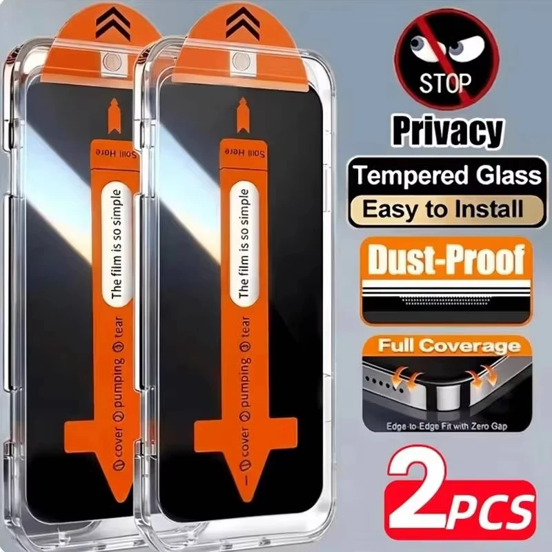 1-2PCS Easy Installation Screen Protector For Samsung S26 Ultra S26+ S25 S24 Ultra FE S25 Edge Oleophobic Coating Tempered Glass