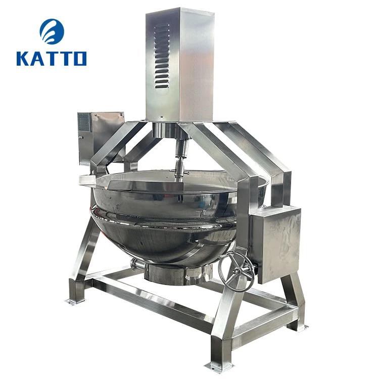 304 Stainless Steel Motor Core Stir Fry Pot Peanut Sesame Sauce For Bakery Cooking Oil Factory Vegetable Processing Plant