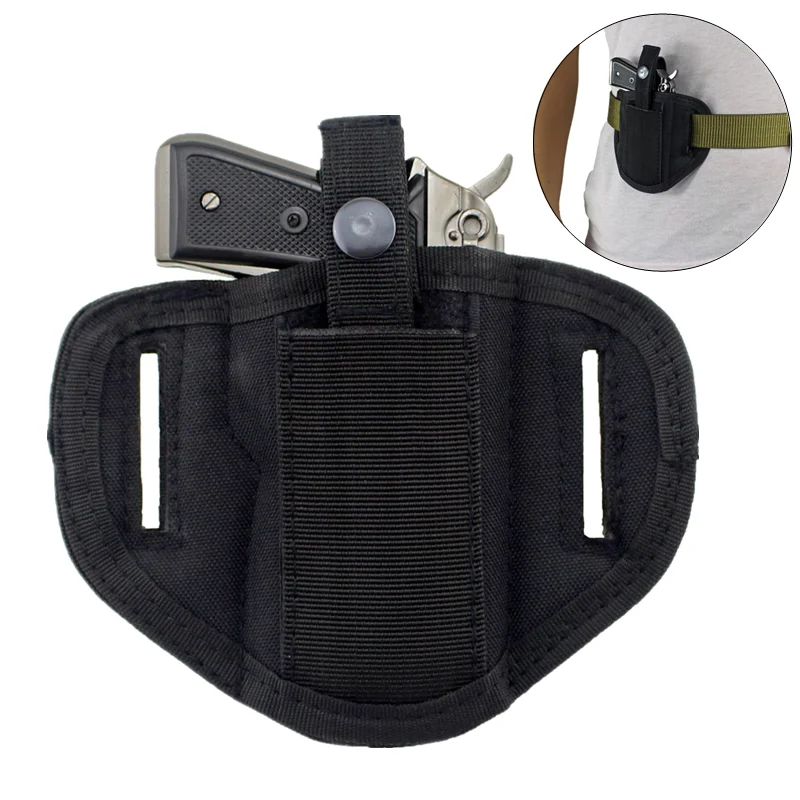 600D Nylon Holster Concealed Carry Holster Wear Belt Holster Airsoft Bag for Compact Subcompact Pistols Handgun