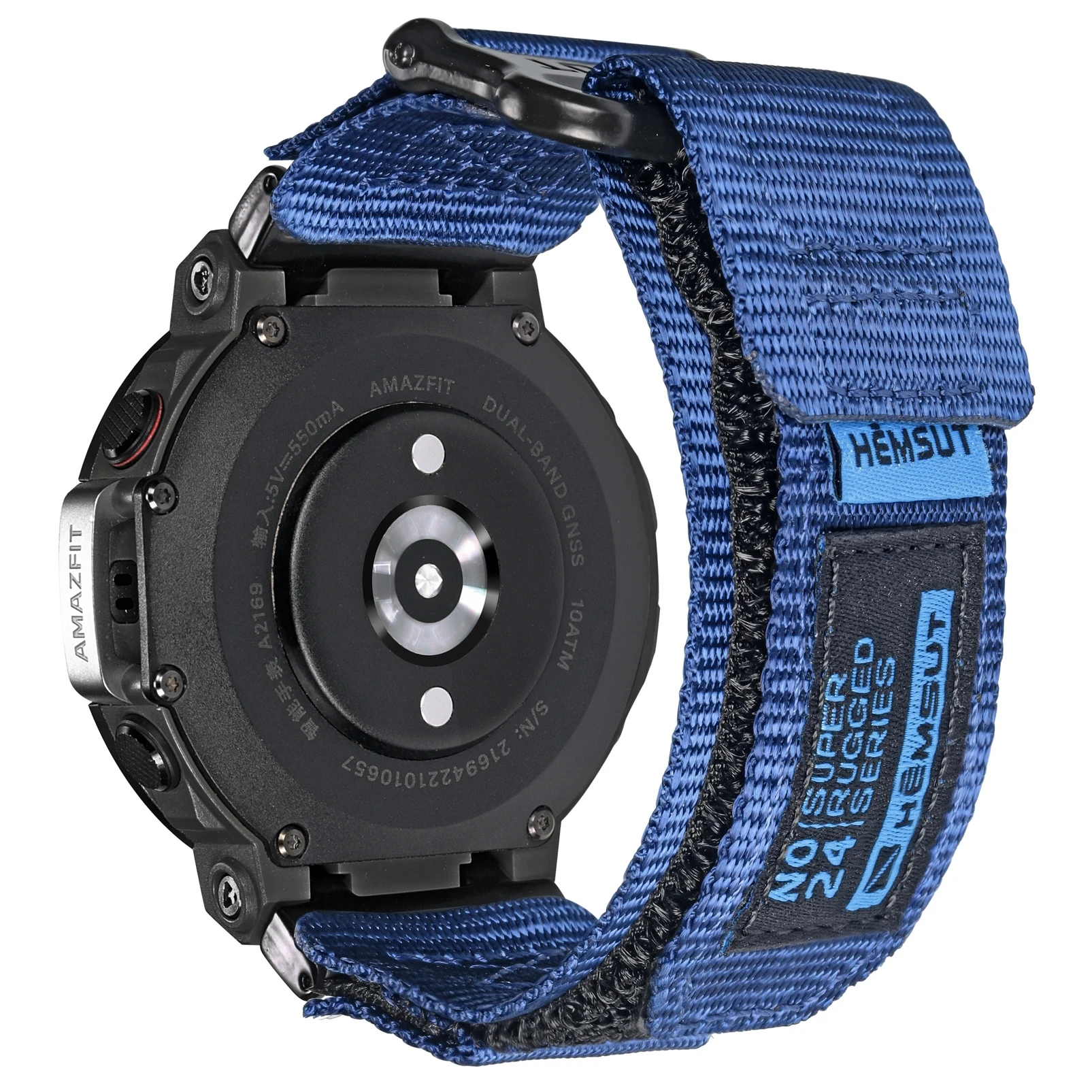 Imagem -03 - Hemsut Náilon Pulseiras de Relógio para Amazfit T-rex Tiras de Substituição para Amazfit t Rex Pro