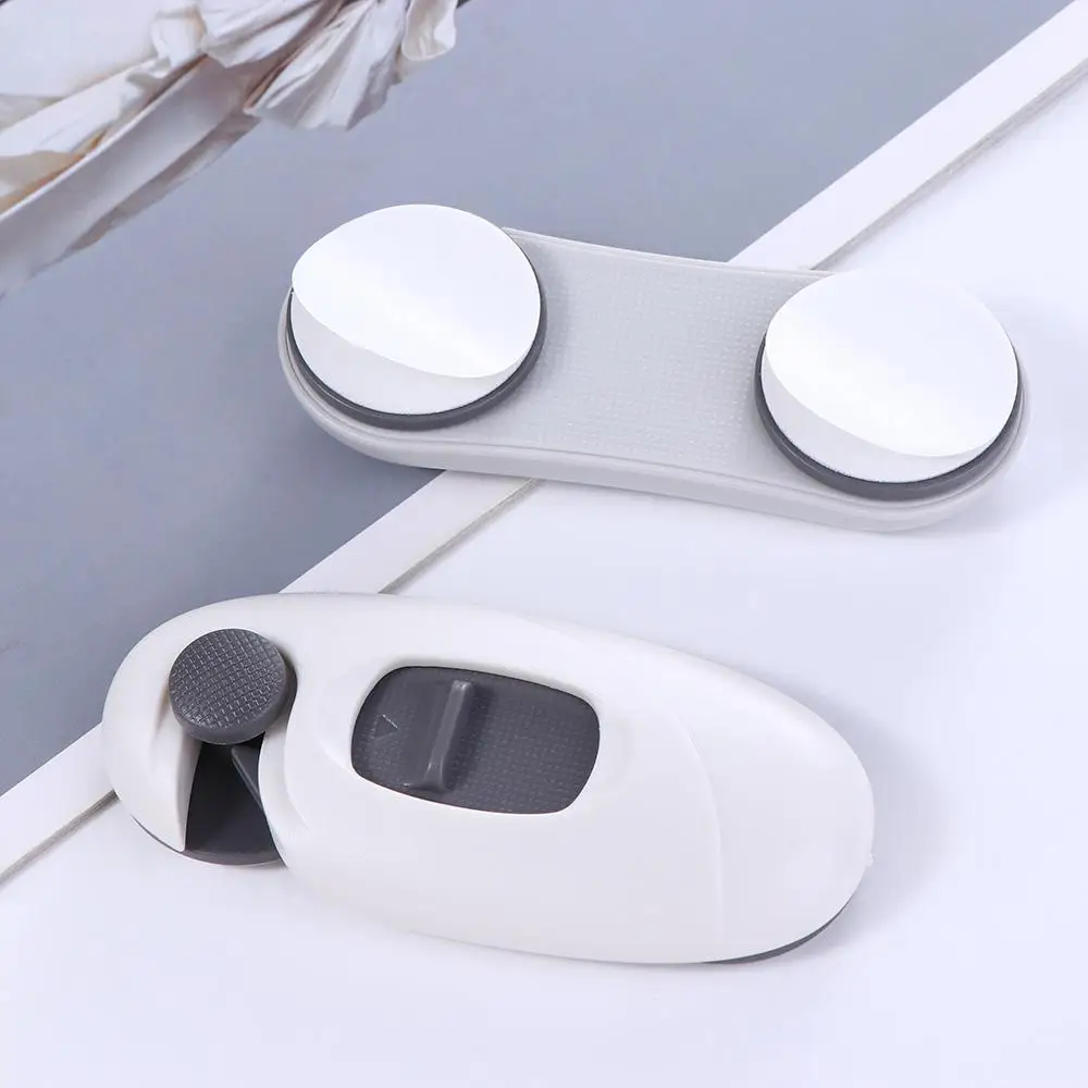 

ABS Plastic Drawer Lock Punch-free Anti-Pinch Hand Door Lock Baby Safety Lock Storage Cabinet Door Lock Refrigerator Door Lock