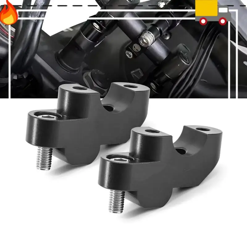 

Motorcycle Accessories Parts Handlebar Riser Drag Handle Bar Clamp Extend Adapter For Honda CB750 Hornet 2023- CB 750(Black)