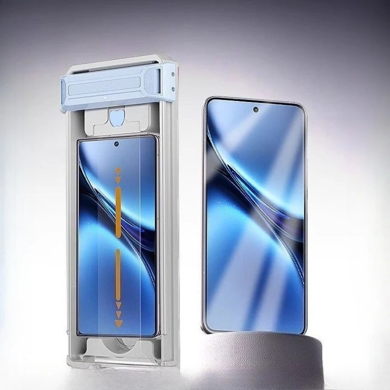 

Для Vivo X300 Pro Защитные пленки из закаленного стекла с полным клеем, пленка без пыли, простая установка стекла для VIVO X300 X 300Pro