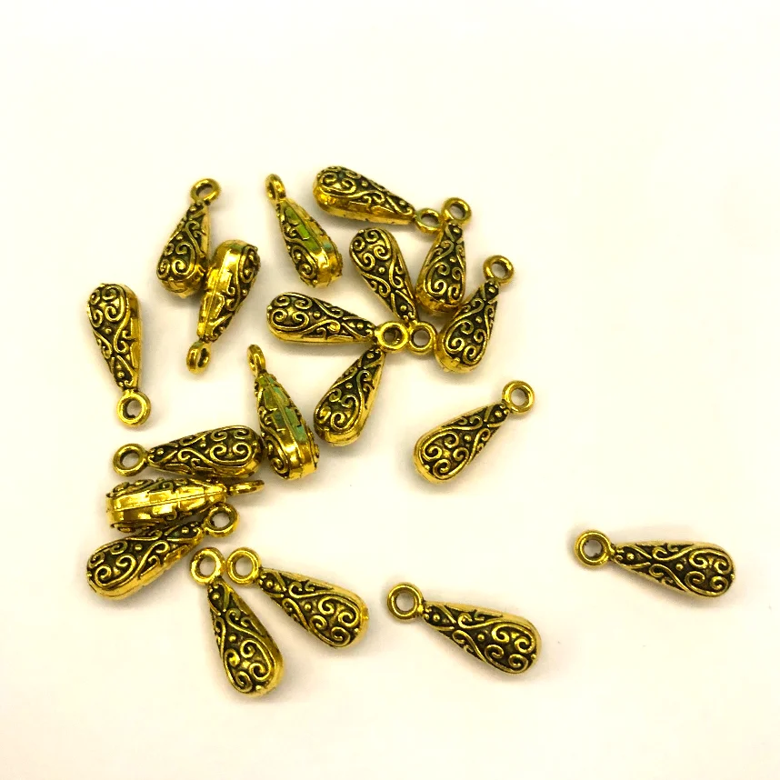 

20pcs 15*5*5mm vintage drop charms for DIY accessories T2577 Zinc alloy metal