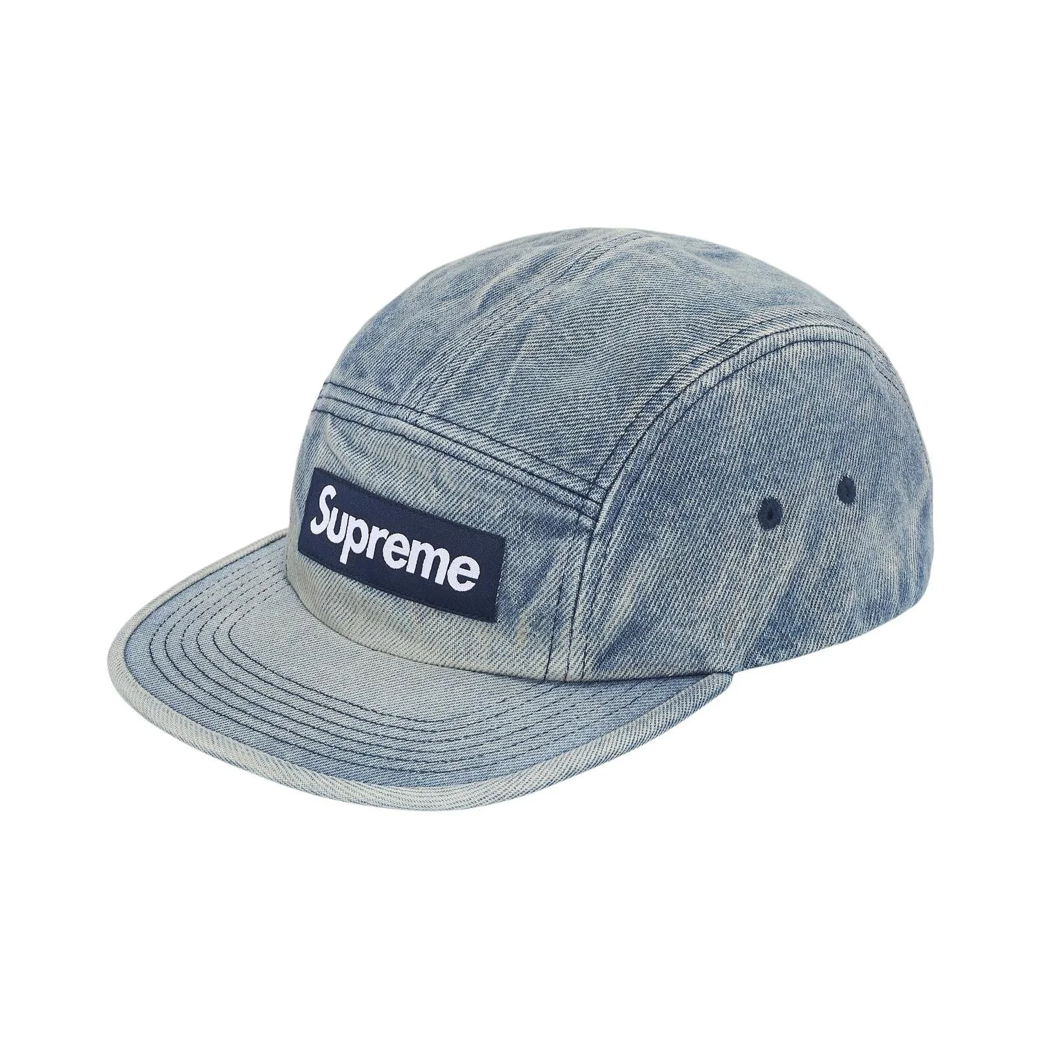 Supreme Leather Baseball Caps Unisex Khaki/Pink/Yellow/Denim Blue/Leopard Print/Green SUP-FW25-1005