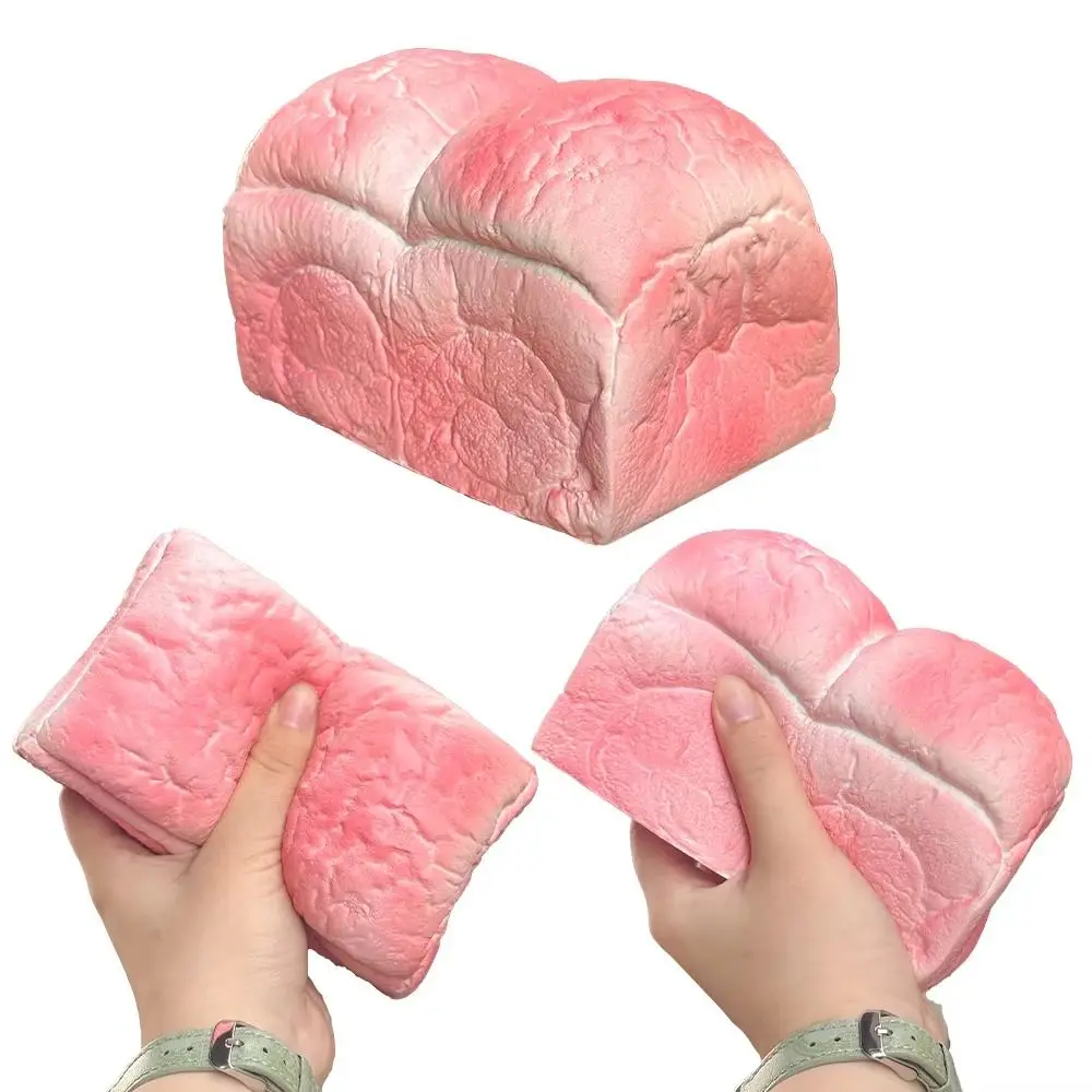 Simulated Rectangle Toast Squeeze Slow Rising Prank Decoration Bread Squishy Oversized Realistic Sensory Fidget Bread Children
