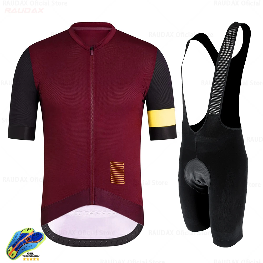 Cycling Jersey Men Solid Color Summer Cycling Jersey Set Breathable Racing Sport Mtb Bicycle Jersey Bike Cycling Clothing Suit