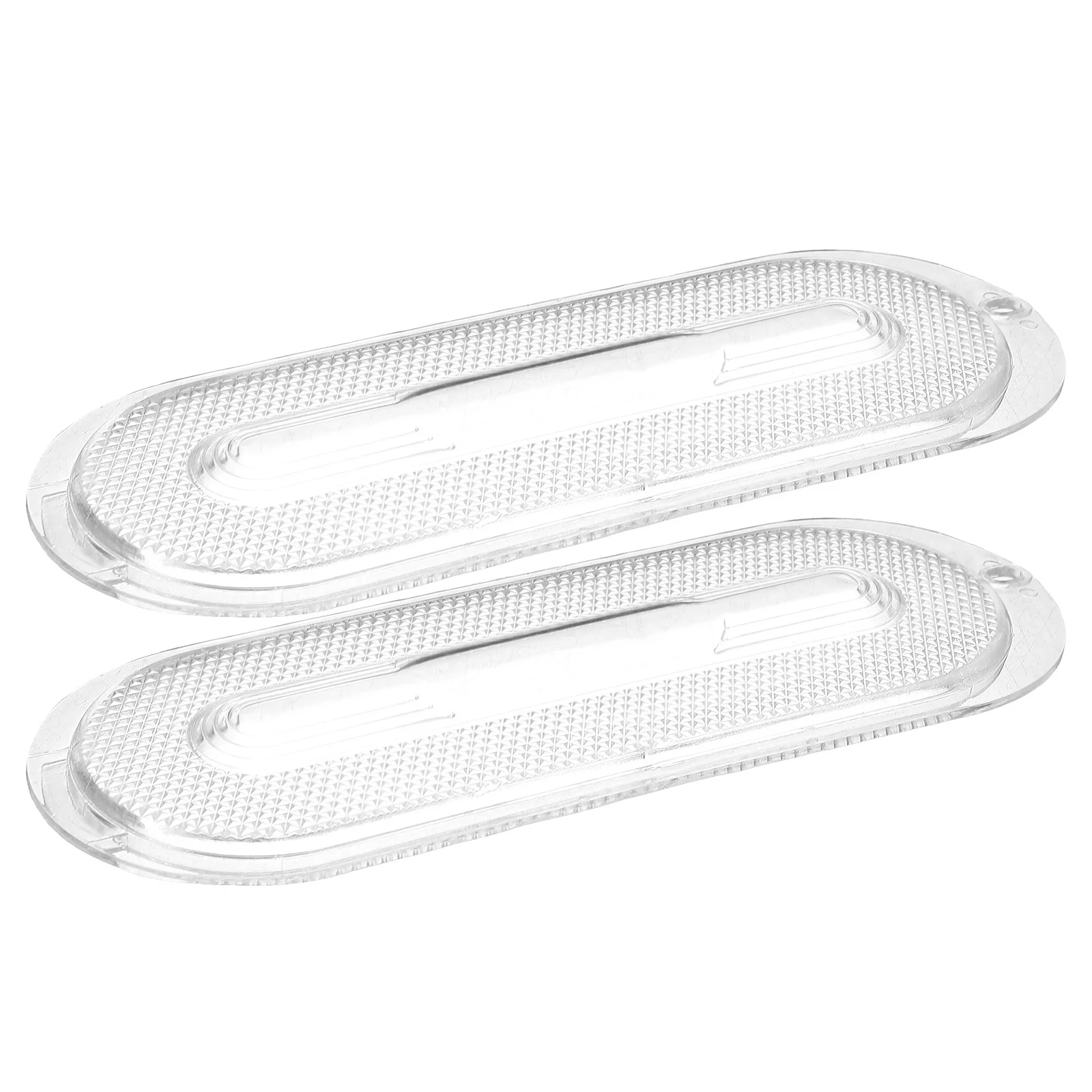 

2pcs Range Hood Light Enclosure Oval Lamp Piece Durable Vent Hood Light Cover For Kitchen Restaurant Replacement Parts Diffuser