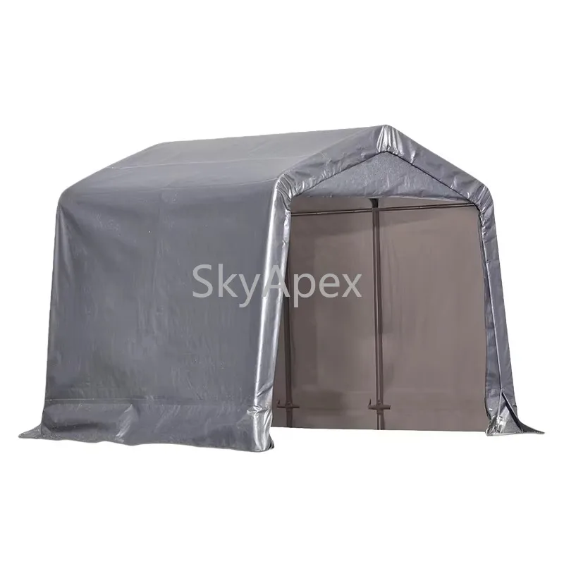 Outdoor Summer Steel Frame Tent Rainproof Dustproof Sunproof 1.8x1.8x1.8m Balcony Garden Motorcycle Carport Storage Shed Durable