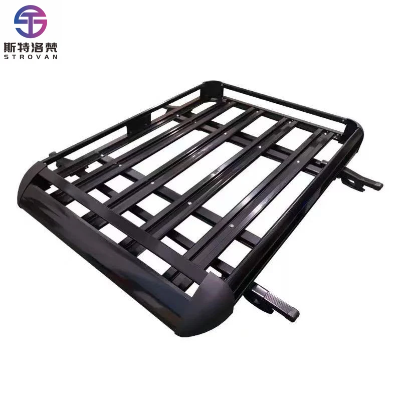 

STLF 127*90 cm Black Aluminum Alloy Double Deck Car Roof Rack for SUV Cargo Roof Rack Basket Carrier